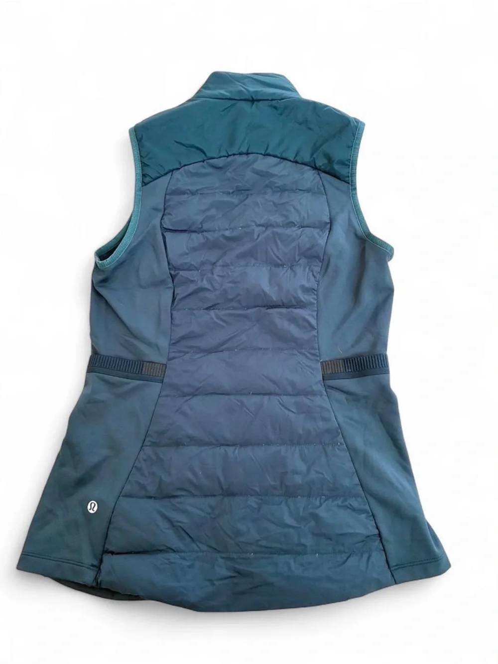 lululemon athletica grey goose down Teal Quilted Performance Vest